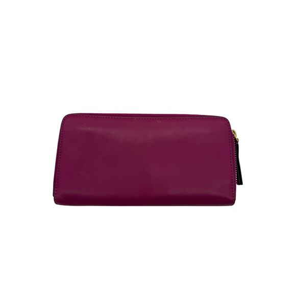RETAIL $229 Tory Burch Charlie Zip Continental Wallet*PARTY FUSCHIA*EUC - Picture 2 of 12